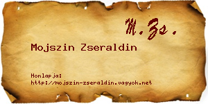 Mojszin Zseraldin névjegykártya
